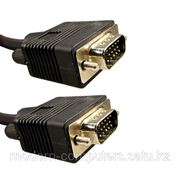 Интерфейсный кабель, VGA (D-Sub) 15Male/15Male, 1.5 м., Чёрный фото