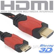 Кабель HDMI-миниHDMI 1.4 версия, 1.5 метра фото
