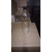 Бутылка пластиковая 1,5л прозрачный + пробка (65 шт/упак)
