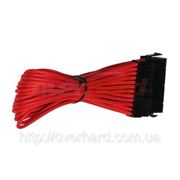 Удлинитель BitFenix ATX 24-pin 30cm Red/Black фото