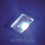 Светодиодный прожектор 10Вт эконом серый/синий плоский, IP65/50