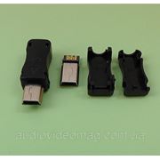 Штекер mini USB разборной на кабель для пайки фотография