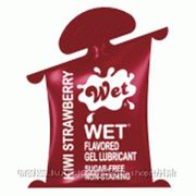 Гель-Лубрикант Wet Flavored Kiwi Strawberry, 10 мл