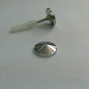 Кнопка Конус d=21 мм, латунь, хром фото