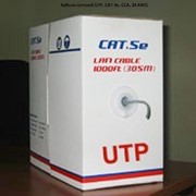 Кабель сетевой UTP, CAT-5e, CCA, 24 AWG фотография