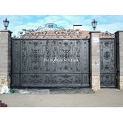 Ворота кованные фото