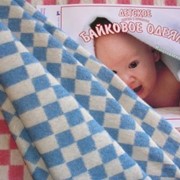 Одеяло байковое, детское пеленальное (клетка)
