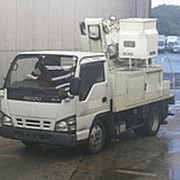 Автовышка Isuzu Elf кузов NKR81AN г 2006 вышка Tadano AT-80TT подъем люльки 10.5 м пробег 153 т.км фотография