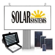 Солнечная энергосистема для подсветки рекламного стенда 1х2метра фотография
