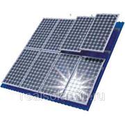Комплект для крепления 4-х солнечных батарей на плоской или наклонной крыше фото