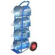 Тележка для перевозки четырех баллонов с питьевой водой ВД 4 фотография