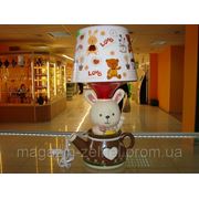 Светильник с абажуром “Зайка“, 32 см фото