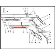 Запчасти к карьерному оборудованию-Запасная часть для экскаватора ЭКГ 5 - Рейка рукояти(цельная)(L=4370мм)  номер чертежа 1080.04.114-1