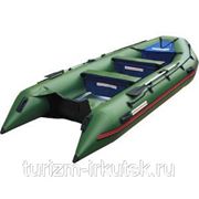 Лодка NISSAMARAN надувная, модель TORNADO 420, цвет зеленый (аллюм. пол) A/L фото