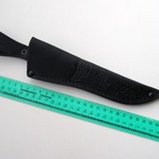 Чехол для ножа из натуральной кожи фото