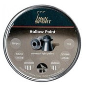 Пули пневматические H&N Hollow Point 5,5 мм 0,82 грамма (200 шт.) headsize 5,5 мм фото