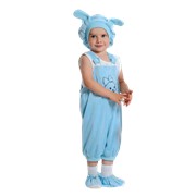 Детский карнавальный костюм Кролик голубой фото