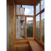 Балконы и лоджии из дерева фото