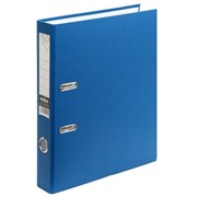 Папка-регистратор 80 мм, PVC, синяя, с метал. окант. (INDEX) фото
