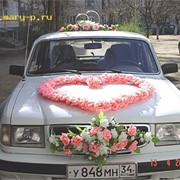 Украшения на свадебные автомобили фотография
