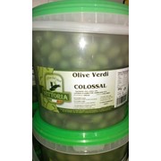 Оливки зелені солені 5кг нетто фото