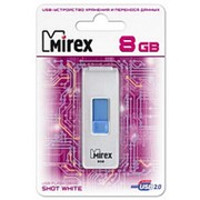 Флешка 8Гб USB 2.0 - Mirex - Shot White - белый фото