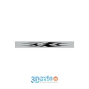 Светофильтр “XXX“ (180х1650) длинн. фон серый цвет черный перех (1шт.) A-STICKER фото