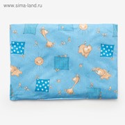 Подушка, размер 30*40 см, цвет голубой, набивка МИКС 214 фото