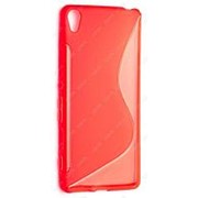 Чехол силиконовый для Sony Xperia XA S-Line TPU (Красный) фото