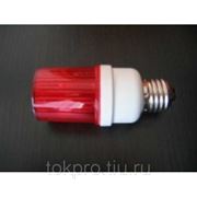 Строб-лампа Е27, цвет красный фото
