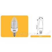 Светодиодная лампа С35-Н 3 Вт, белый,цоколь Е14