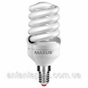Энергосберегающая компактная люминесцентная лампа КЛЛ Maxus 15Вт, Е14, 4100К, ESL-008-1 T2 FS