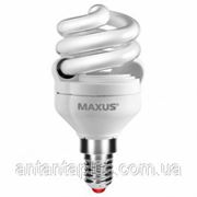 Энергосберегающая компактная люминесцентная лампа КЛЛ Maxus 9Вт, Е14, 2700К, ESL-337-1 T2 FS фотография