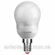 Энергосберегающая компактная люминесцентная лампа КЛЛ Maxus 11Вт, Е14, 2700К, ESL-125-1 Globe фото