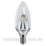 Светодиодная LED лампа Maxus 4Вт, 4100К, Е14, LED-270 C37 CL-C фото