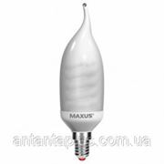 Энергосберегающая компактная люминесцентная лампа КЛЛ Maxus 9Вт, Е14, 4100К, ESL-354 Tail Candle фото