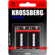 Литиевые батарейки Krossberg Lithium - 9V size