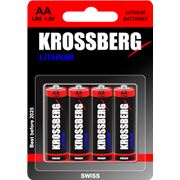 Литиевые батарейки Krossberg Lithium - AA size