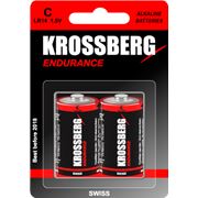 Алкалиновые батарейки Krossberg Endurance - C size фотография