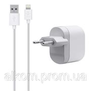 Зарядное устройство Belkin USB Charger (220V + Apple Lightning cable, USB 1Amp), Белый фотография