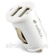 АЗУ Melkco 2 USB (2.1A + 1.0 А) (белый)