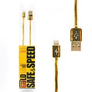 USB Кабель Remax для iPhone, Ipad Lightning Gold (Золотой) фото