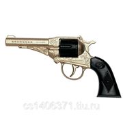 Пистолет реваольвер металлический 8-зарядный STERLING GOLD