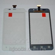 Тачскрин оригинальный / сенсор (сенсорное стекло) для Prestigio MultiPhone 4322 Duo (белый цвет) 2742