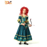Карнавальный костюм “Принцесса Мерида“, бархат, р-р 30, рост 116 см фото