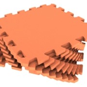 Универсальный коврик оранжевый 33*33 см фото
