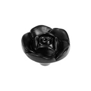 Ручка кнопка ТУНДРА Rose 01, черная (комплект из 50 шт.) фото