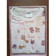 Пижама D&Y baby шортиками с коротким рукавом+слюнявчик фото