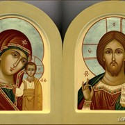Венчальная пара Казанская икона Пресвятой Богородицы и Иисус Вседержитель