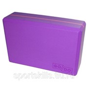 Кирпичик (блок) для йоги GO DO утяжелённый фиолетовый: YJ-K2-ФМ
